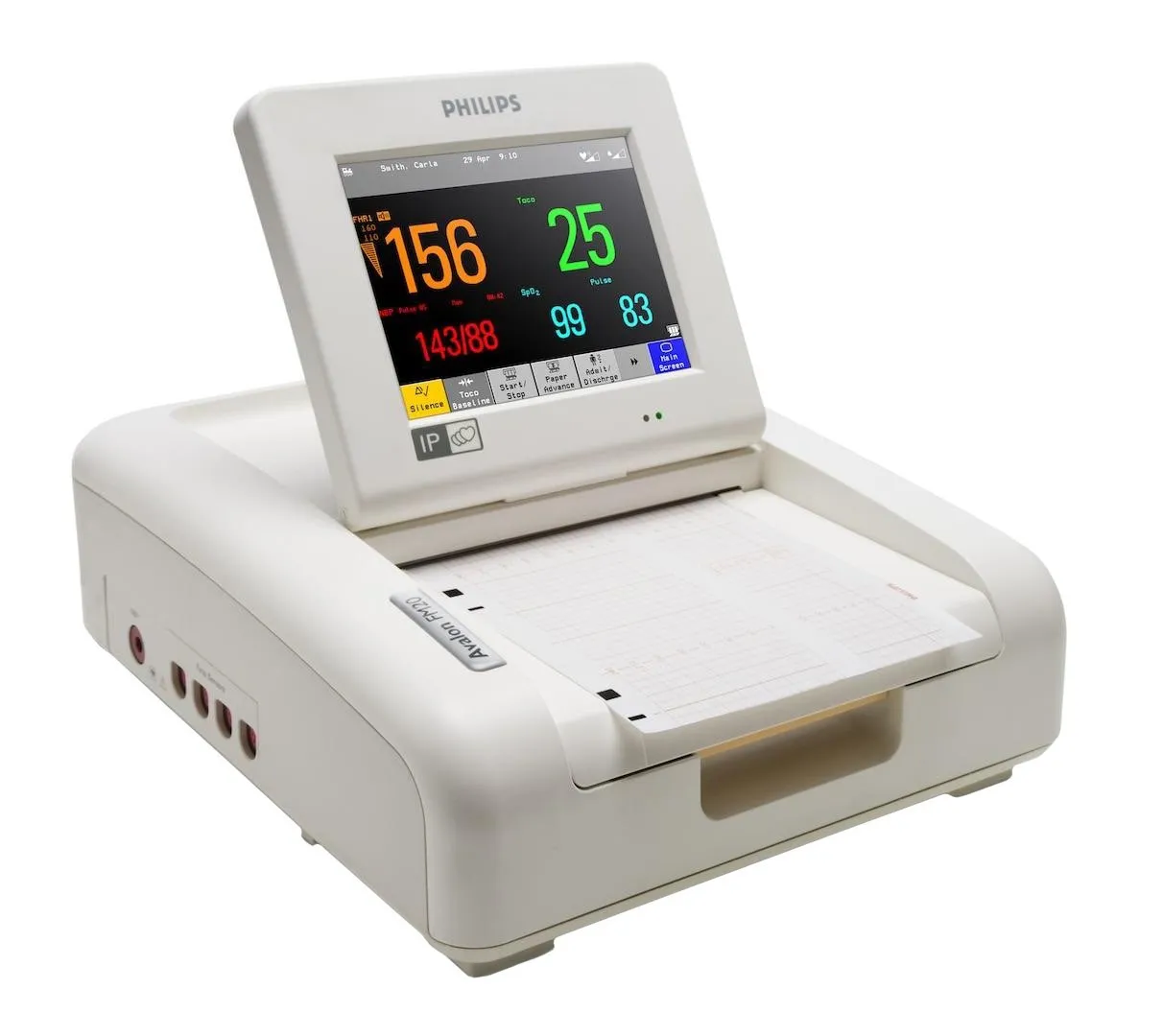 Philips Avalon FM20 Philips Avalon FM20 — фетальный монитор с 6,5-дюймовым сенсорным экраном для КТГ-мониторинга матери и плода