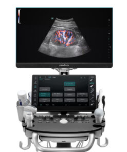 Интерфейс Mindray Consona N9 с платформой ZST+ и режимами B, M, Color Doppler, эластографией STE