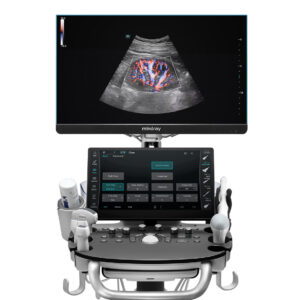 Интерфейс Mindray Consona N9 с платформой ZST+ и режимами B, M, Color Doppler, эластографией STE