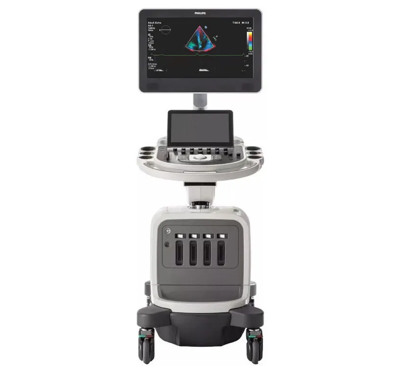 Philips Affiniti CVx 3 УЗИ-аппарат Philips Affiniti CVx для кардиологии: 21,5" монитор, 12" сенсорная панель управления, 4 порта для датчиков